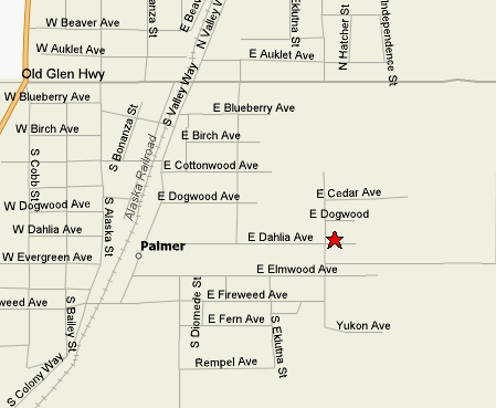 Map to Mat-Su Regional Medical Center